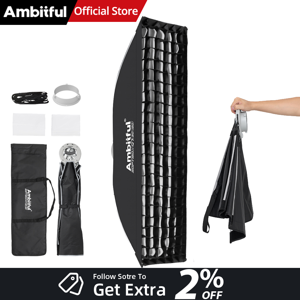 Photography Lighting Setup - AMBITFUL Q7-II 30*120cm Boîte à lumière