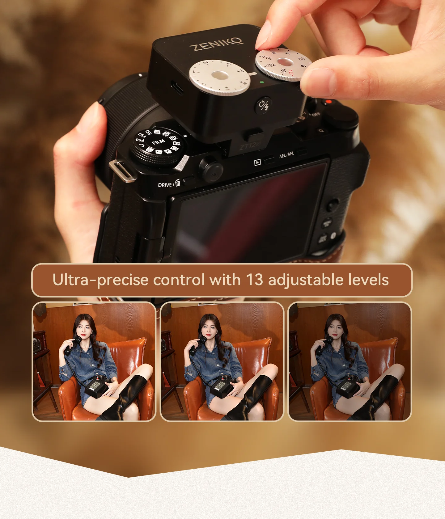 Photography Lighting Brands - ZENIKO ZT12 Flash compact rétro TTL