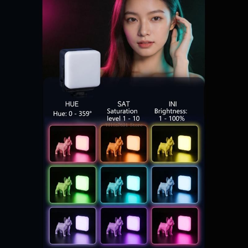 Photography Lighting Reference - Lumière vidéo LED pour caméra, 3000K-7000K,
