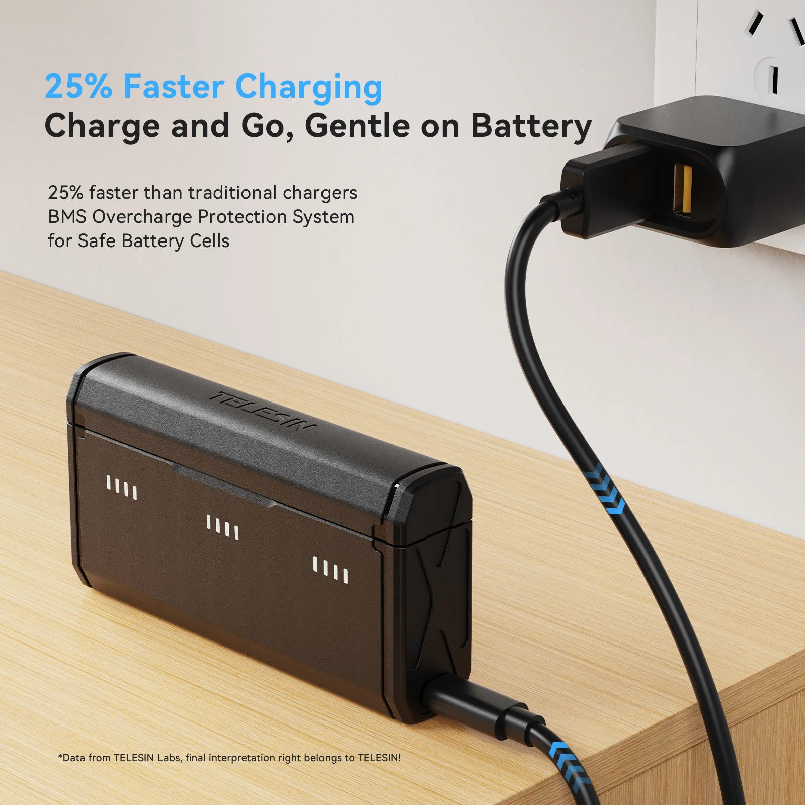 TELESIN – boîtier de charge ra - Gopro Action Camera Hero 13 Black avis et prix